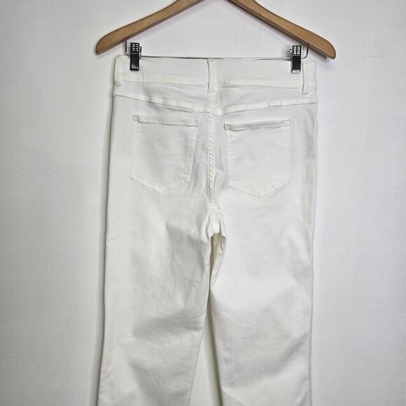 Spanx MT Tall Straight Leg Jean Pant White Pull-On Stretch Denim NWT - Picture 6 of 11